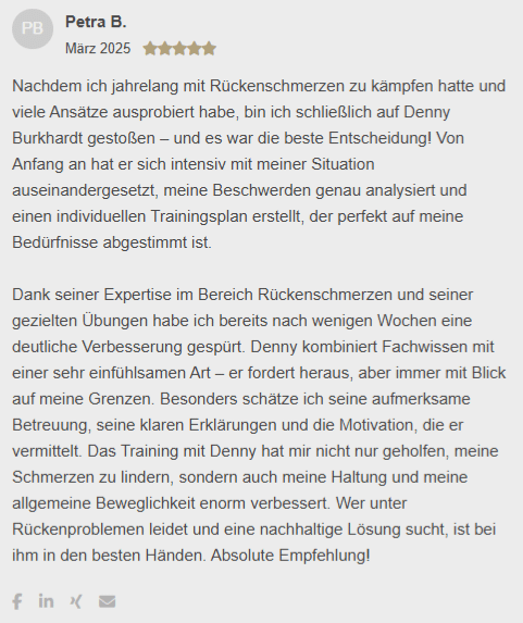 Bewertung von Petra B.