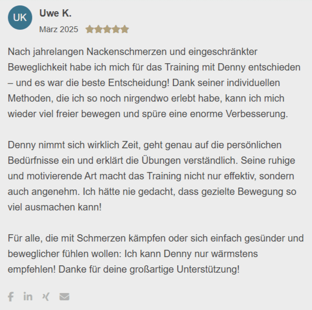 Bewertung von Uwe K.