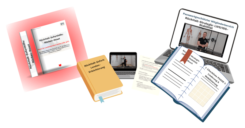 RückHalt-System Bundle: RückHalt-Sofort: Lenden-Erleichterung, RückHalt-Soforthilfe: Rücken-Reset, RückHalt-Strategie: LWS/ISG-Stabilität